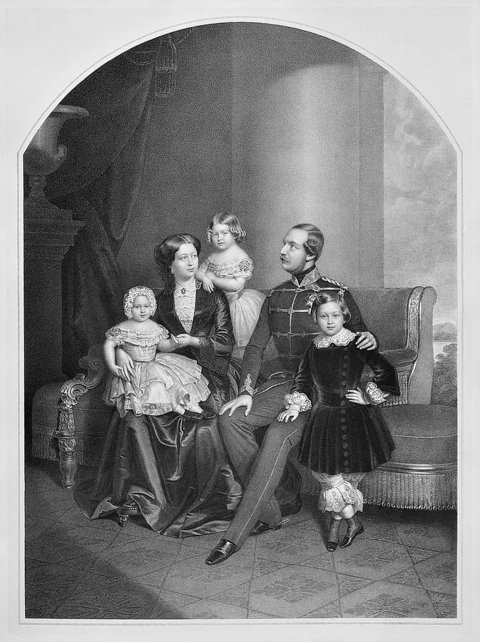 A 19th-century family portrait photograph
