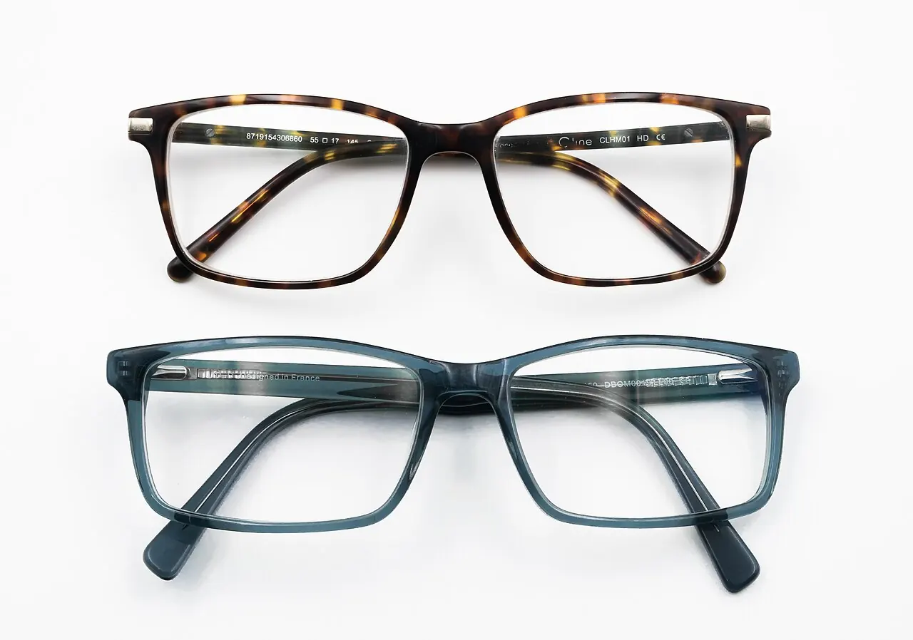 Two pairs of eyeglasses