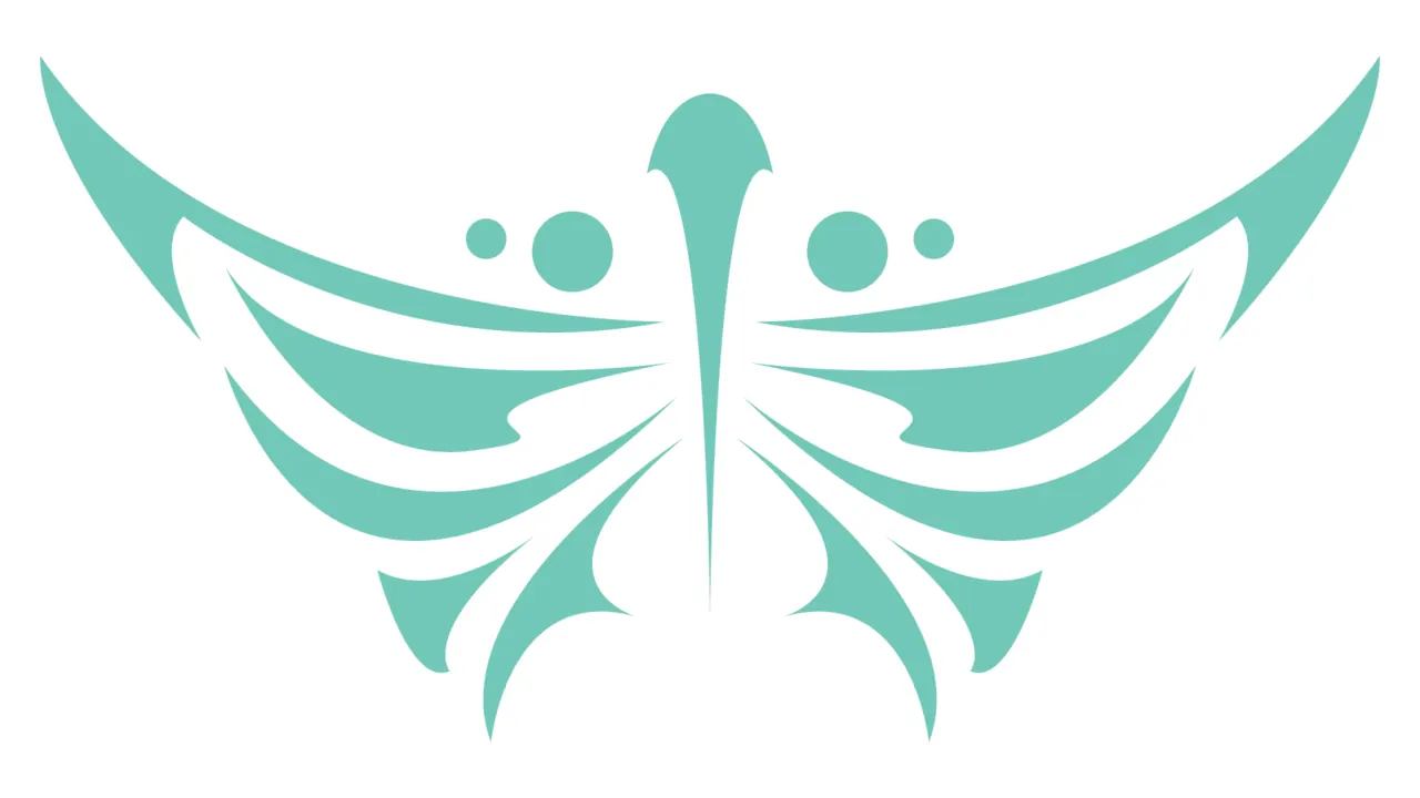 A perfectly mirror-symmetric butterfly graphic