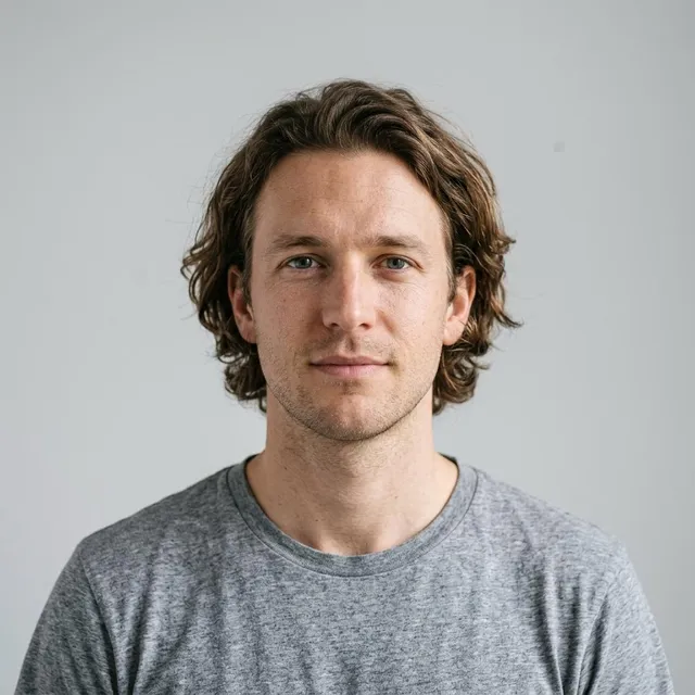 The photo searched: an AI-made man